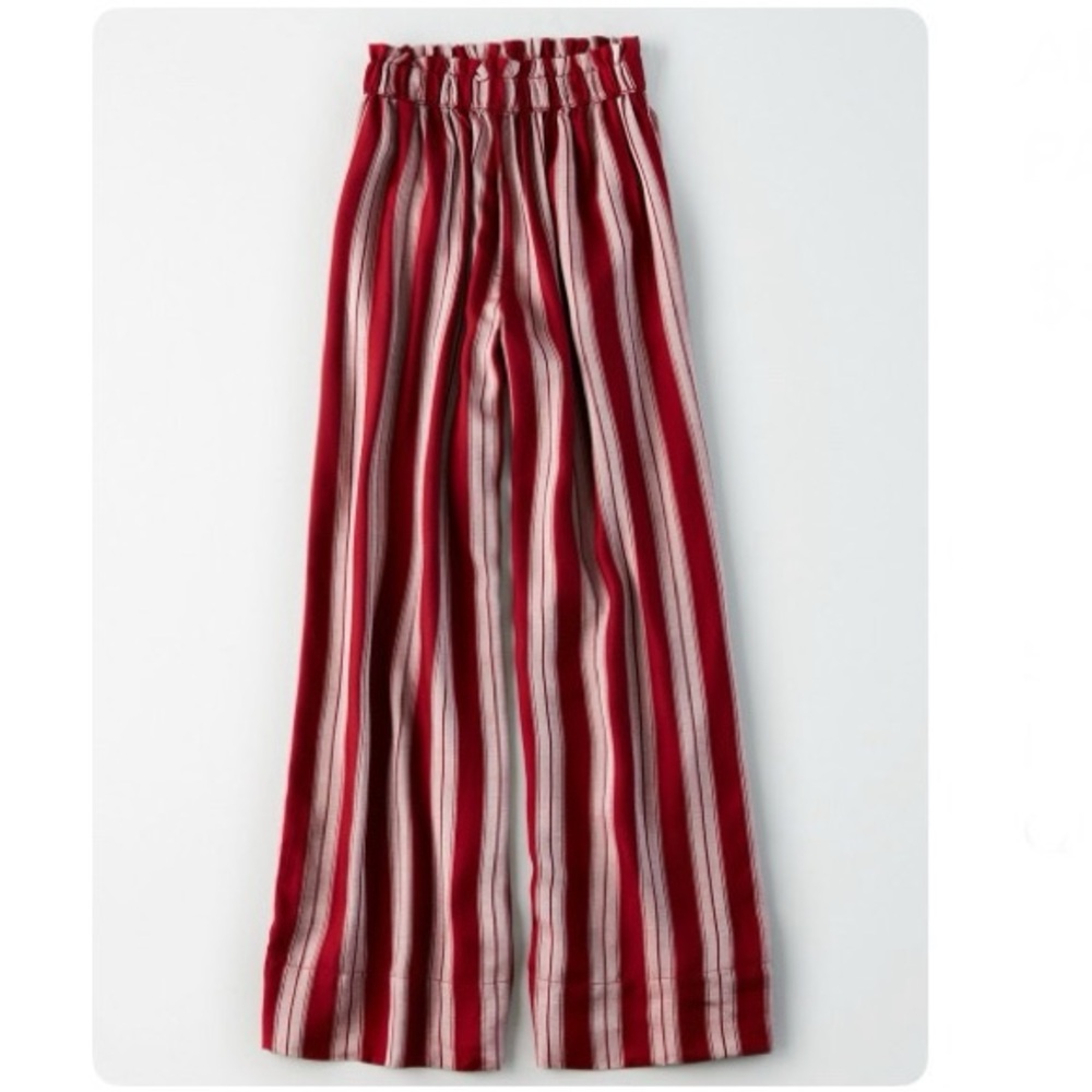 American Eagle Outfitters High-Waisted Striped Paperbag Pant - Size S